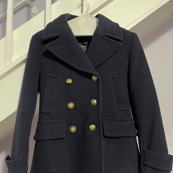 J Crew Navy Peacoat - Picture 2 of 2